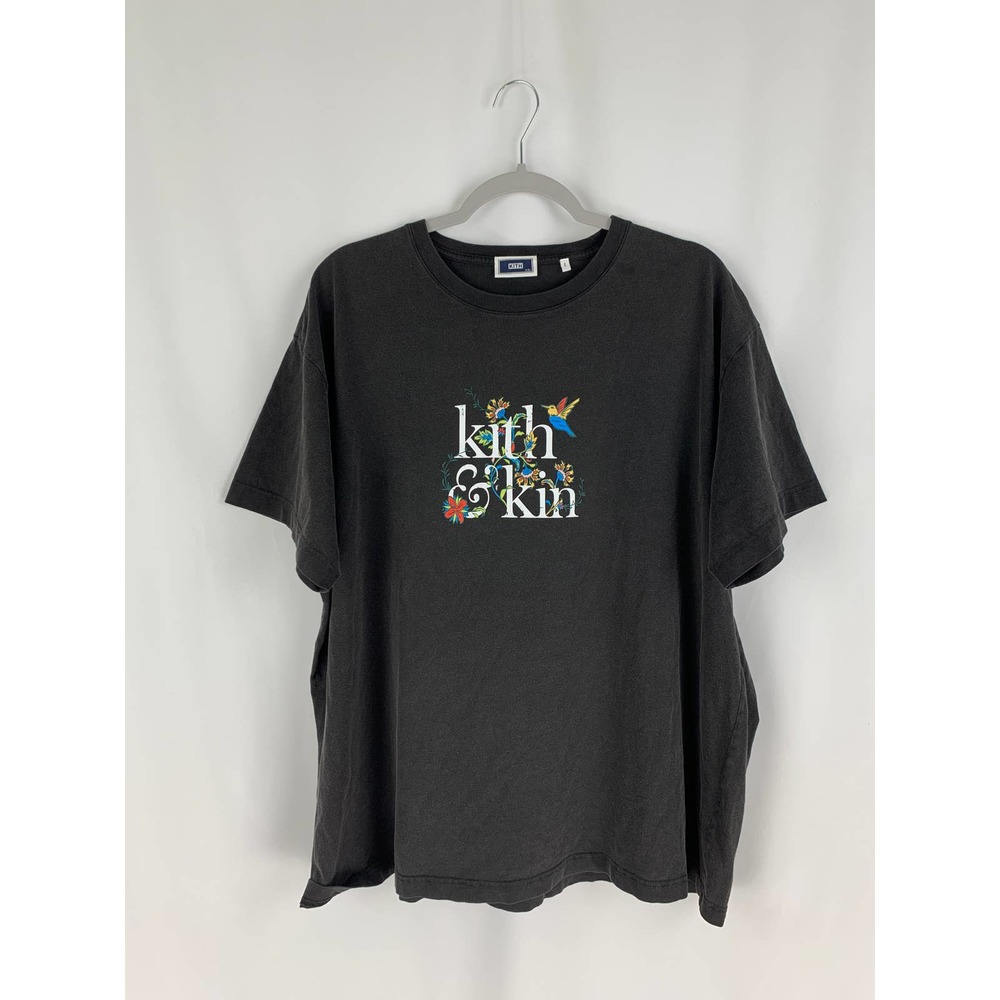Kith And Kin Jacobean Vintage Washed Tee Shirt Mens XXL Black New